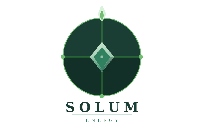 Solum Energy website homepage, a custom-coded renewable energy site